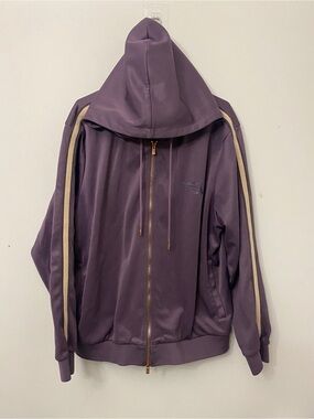 Kith Purple Hooded Sweatshirt with Cream Tag Detail